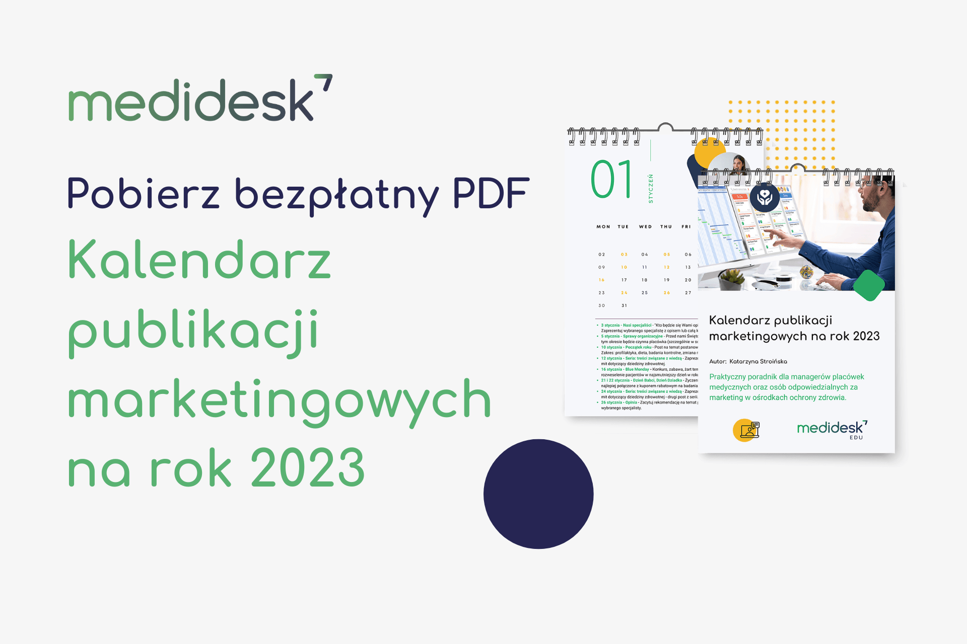 Kalendarz publikacji  marketingowych na rok 2023 – bezpłatny PDF