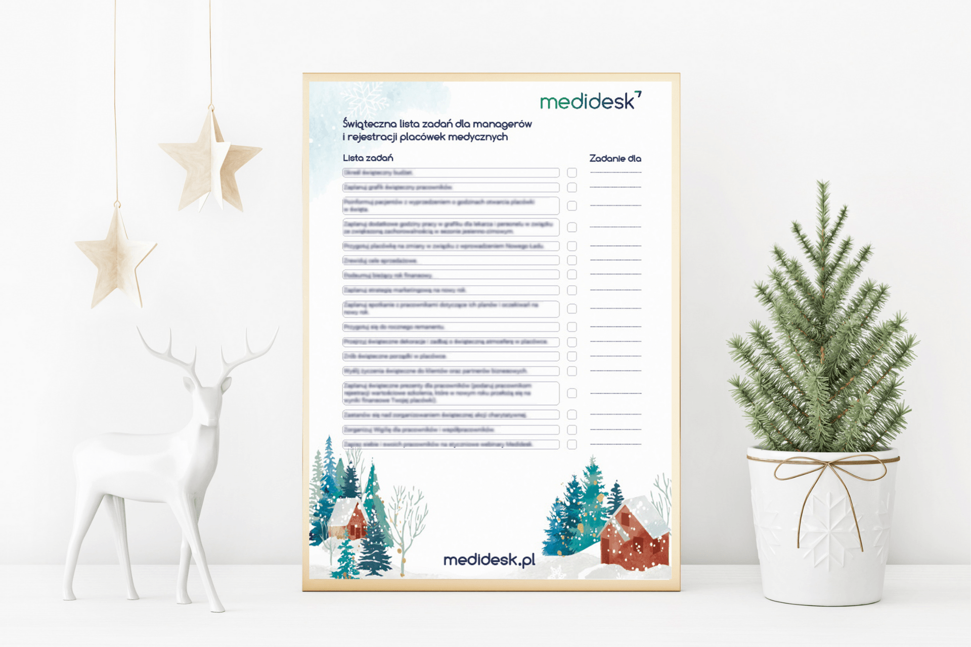 Świąteczna checklista od Medidesk